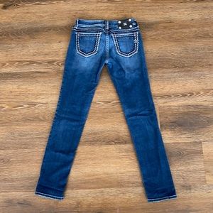 Miss Me Embroidered Skinny Jean